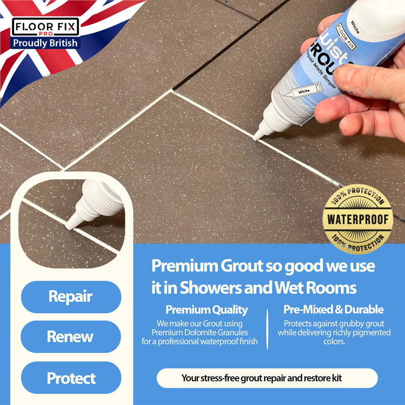 Carica immagine in Galleria Viewer, Twist &amp; Grout - Tile Grout Revive And Restore Kit - Floor Fix Pro Loose Tile &amp; Hollow Floor Adhesive
