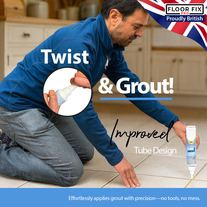 Carica immagine in Galleria Viewer, Twist &amp; Grout - Tile Grout Revive And Restore Kit - Floor Fix Pro Loose Tile &amp; Hollow Floor Adhesive
