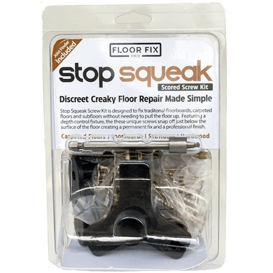 Stop Squeak Repair Kit for Suspended Wood Floors, Carpeted Floor and Stairs